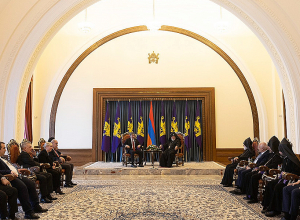 Ամենայն Հայոց Կաթողիկոսը հյուրընկալեց Վրաստանի նախագահին