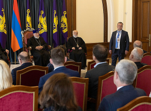 Ամենայն Հայոց Կաթողիկոսն ընդունել է Դատավորների եվրոպական միության տարեկան համաժողովի մասնակիցներին