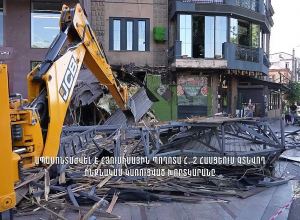 Հյուսիսային պողոտա 2 հասցեում ապամոնտաժվել է ինքնակամ կառուցված խորտկարան