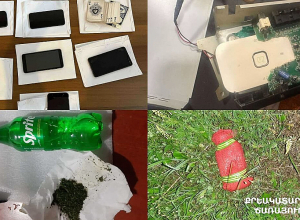 Թմրամիջոցներ, հեռախոսներ, wi-fi սարքեր. ՔԿՀ-ներում հունիսին հայտնաբերվել է ավելի քան 370 արգելված իր