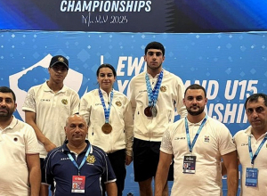 Ծանրամարտի պատանիների ԵԱ․ Ռաֆիկ Դարմոյանը և Նատալյա Սարգսյանը՝ բրոնզե մեդալակիրներ