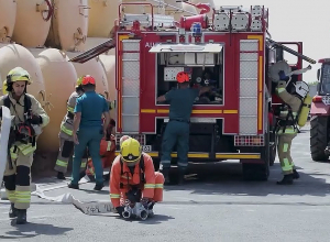 Հատուկ տակտիկական ուսումնավարժանք կոնյակի գործարանում