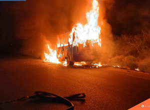 Սարդարապատ-Նոր Արմավիր ավտոճանապարհին այրվել է ավտոմեքենա