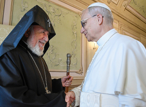 Կաթողիկոսը հանդիպում է ունեցել Հռոմի պապի հետ