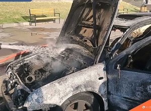 Սեբաստիայի փողոցում ավտոմեքենա է այրվել