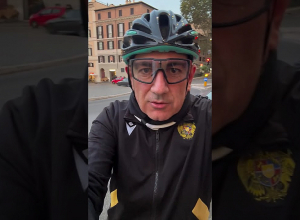 Փաշինյանը Հռոմում հեծանիվ է քշել