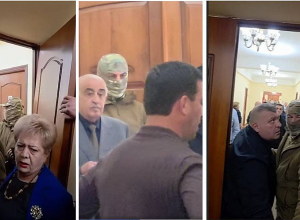 Դիմակավորված հատուկջոկատայինները մտել են Գյումրիի քաղաքապետարան