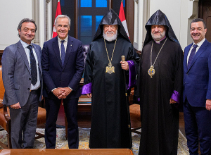 Մեծի տանն Կիլիկիո կաթողիկոսը, Հայ դատի հանձնախմբի ուղեկցությամբ, հանդիպել է կանադայի վարչապետին