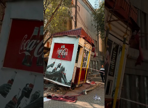 Թումանյան և Աբովյան խաչմերուկում ապամոնտաժվել են ինքնակամ տեղադրված 4 կրպակներ,  նաև կանգառի կետը