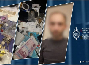 Ջերմուկի 33-ամյա բնակիչը գողացել է8 ոսկյա և արծաթյա ավելի քան 30 զարդ