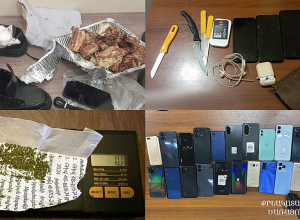 Թմրամիջոցներ, բջջային հեռախոսներ, wi-fi սարքեր․ ՔԿՀ-ներում հայտնաբերված արգելված իրերի` հոկտեմբերի հաշվետվությունը