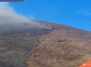 Ճամբարակ-Թթուջուր հատվածում շարունակվում են հրդեհաշիջման աշխատանքները. կրակը վերահսկելի է