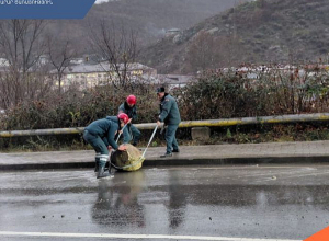 Քարաթափում Կապան քաղաքում