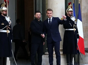 Վոլոդիմիր Զելենսկին և Էմանուել Մակրոնը Փարիզում քննարկում են Ուկրաինայի հարցը