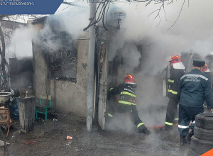 Հրդեհ Երևան քաղաքի Տիչինայի փողոցում