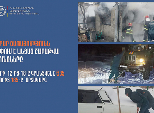 Փրկարար ծառայությունն ամփոփում է անցած շաբաթը