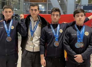 Մեկական ոսկե, արծաթե և բրոնզե մեդալներ՝ հրաձգության Եվրոպայի Մ16 և Մ18 տարեկանների Եվրոպայի առաջնությունում