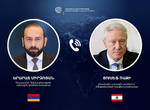 Հայաստանի և Լիբանանի ԱԳ նախարարները քննարկել են Մերձավոր Արևելքում ստեղծված իրավիճակը