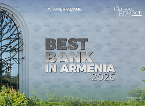 Ameriabank named the Best Bank in Armenia for 2026 by Global Finance magazine